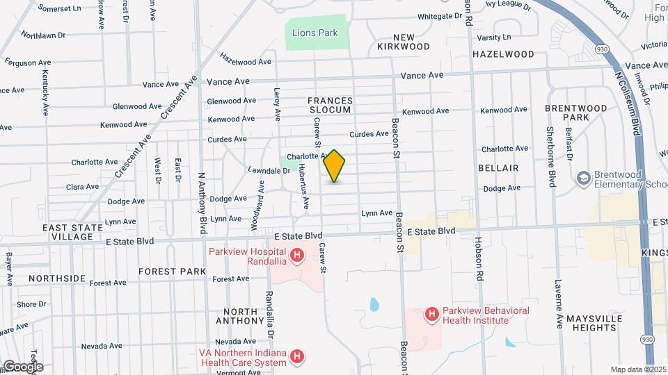 2421 Dodge Ave Map and Location Details