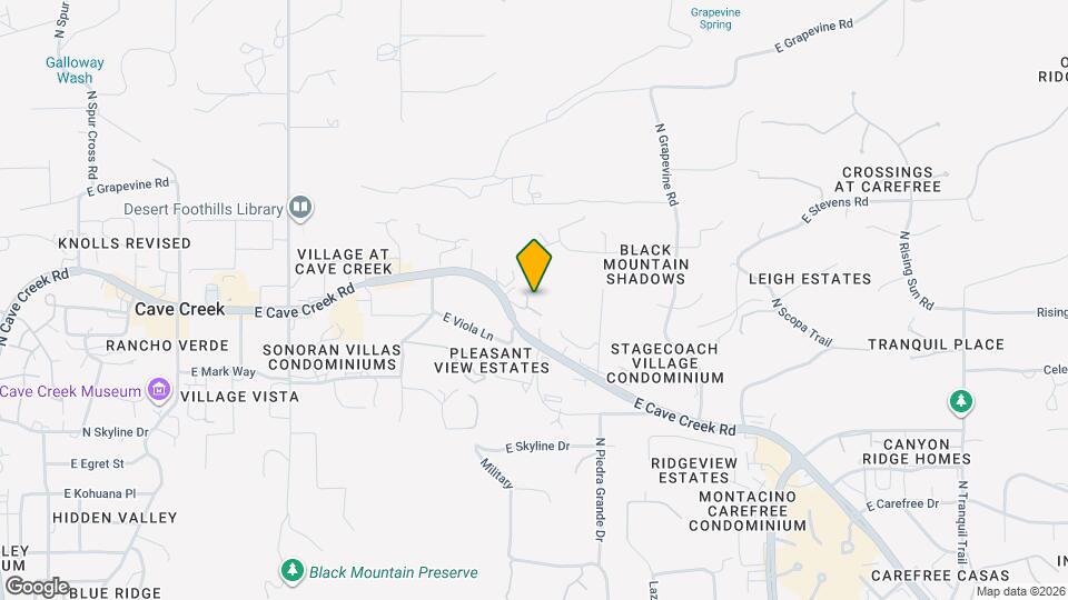 6800 E Cave Creek Rd Mapa y Detalles de la Ubicación