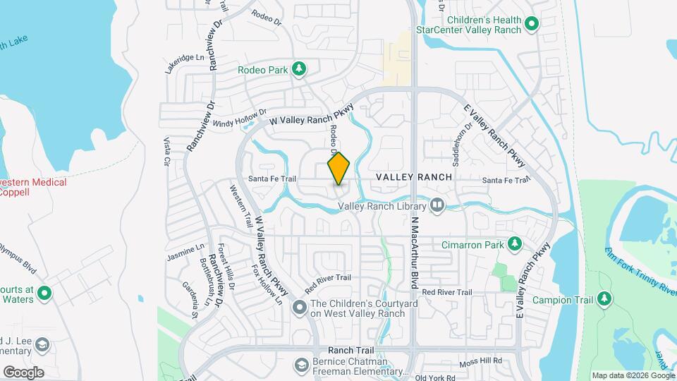 9504 Rodeo Dr Map and Location Details