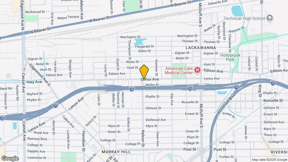 3356 Lenox Ave Map and Location Details