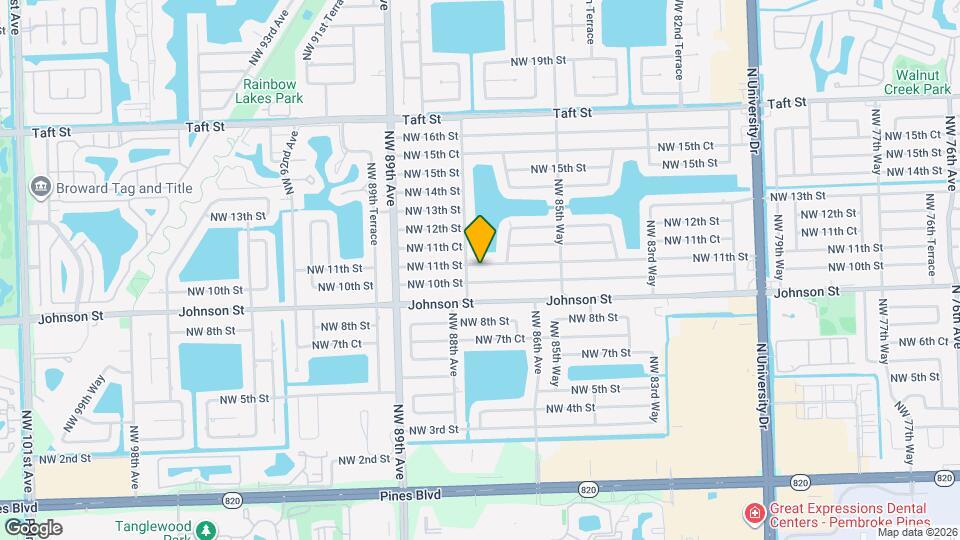 8720 NW 11th St Map and Location Details