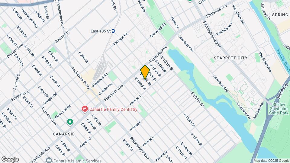 954 E 104th St Map and Location Details