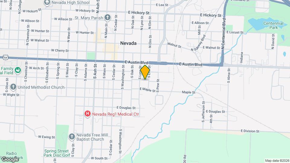 422 E Sycamore St Mapa y Detalles de la Ubicación
