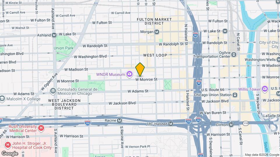 1060 W Monroe St Map and Location Details