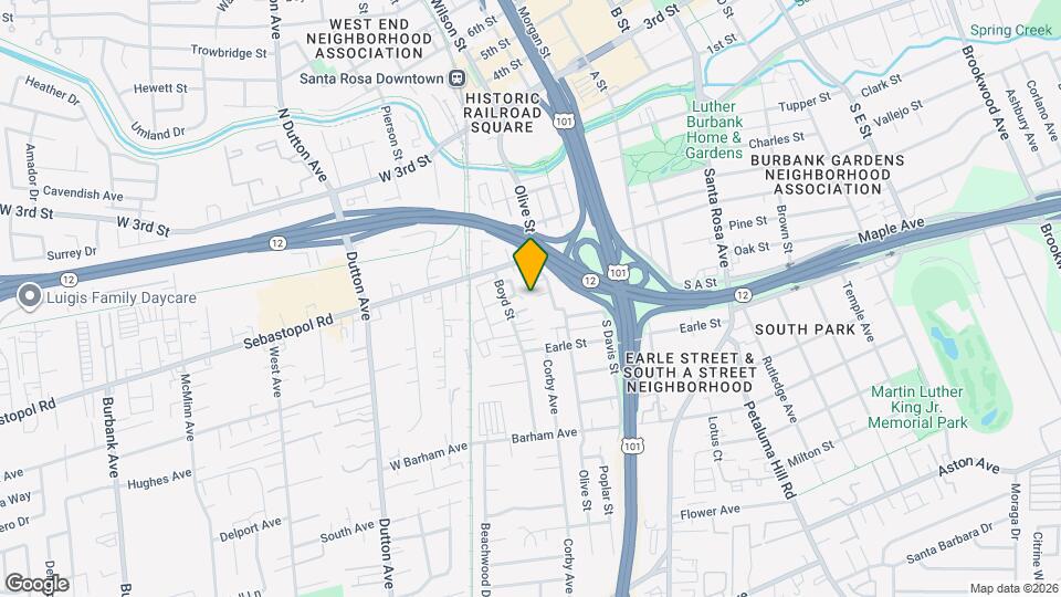 509 Olive St Map and Location Details