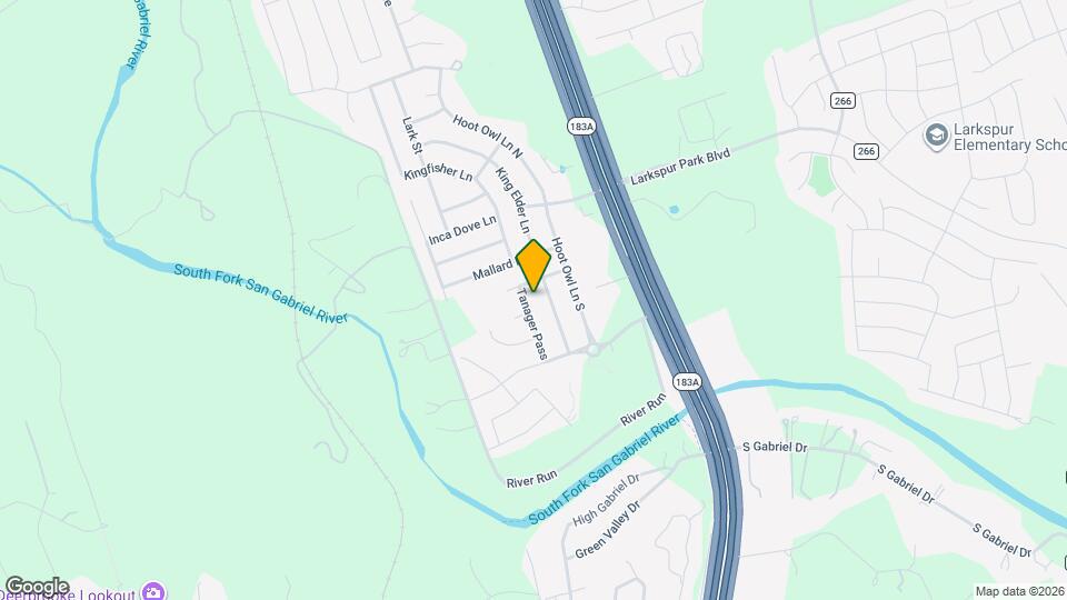 312 Tanager Pass Map and Location Details