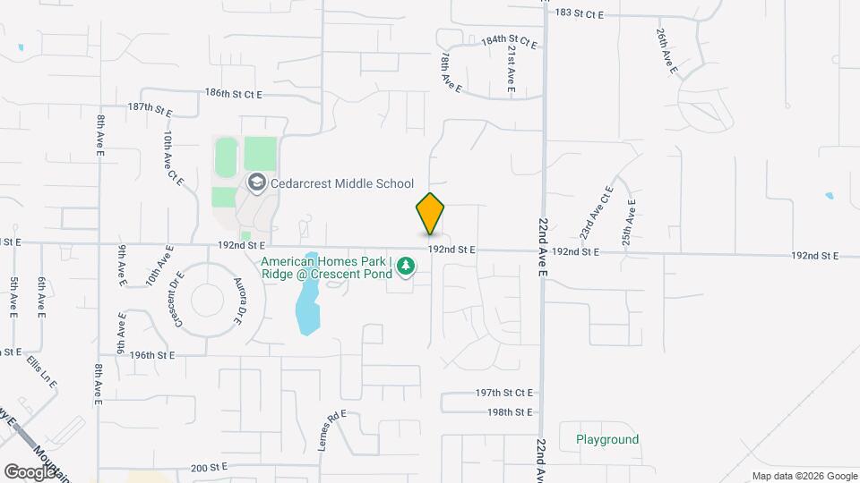 19105 18th Ave Ct E Map and Location Details