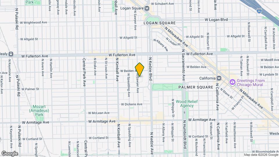 2229 N Sawyer Ave, Unit 1 Map and Location Details