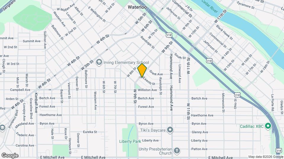 1102 Leavitt St Map and Location Details