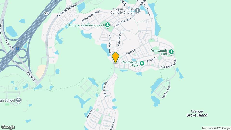 1268 Celebration Ave Map and Location Details