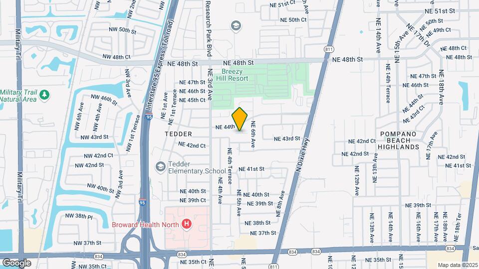 550 NE 44th St Map and Location Details