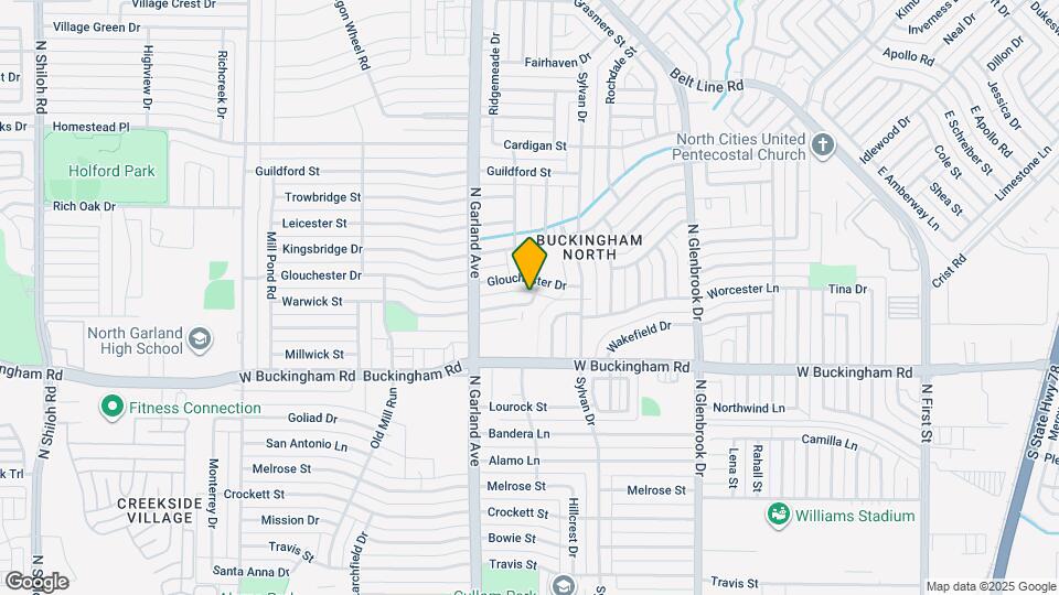 1301 Warwick St Map and Location Details