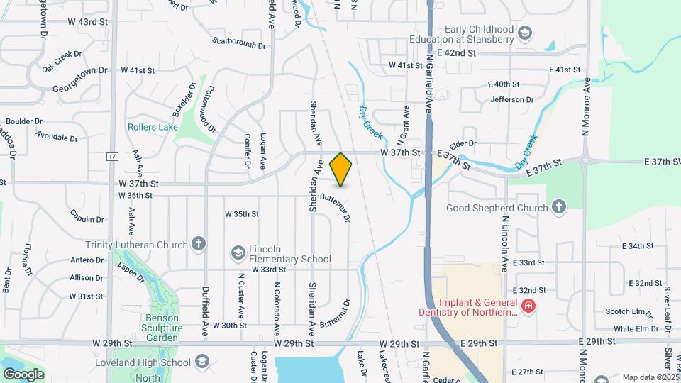 3566 Butternut Dr Map and Location Details