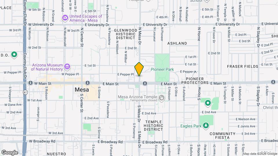 24 N Mesa Dr, Unit 1043 Mapa y Detalles de la Ubicación