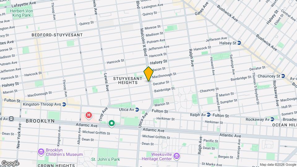373 Decatur St, Unit Sunny Retro Bed-Stuy Loft Mapa y Detalles de la Ubicación