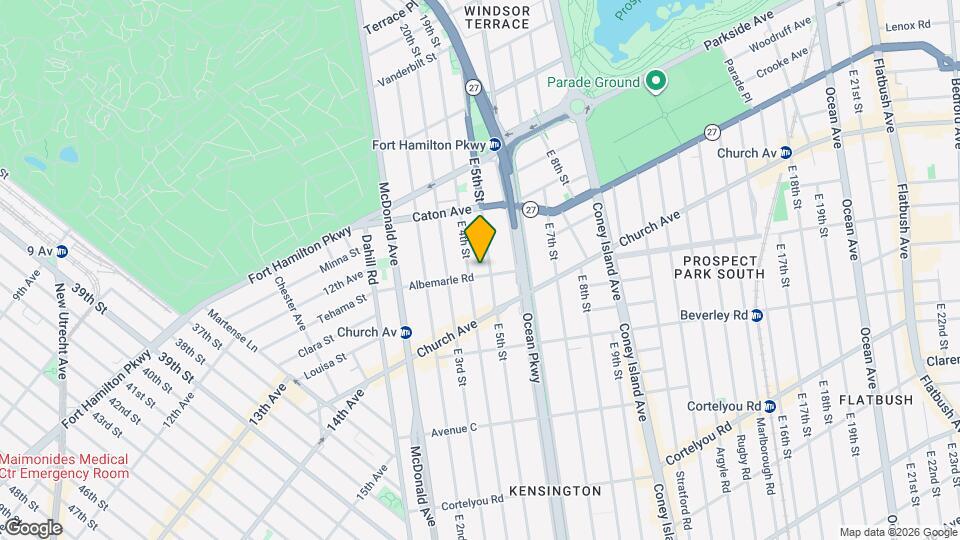 415 Albemarle Rd, Unit 1A Map and Location Details