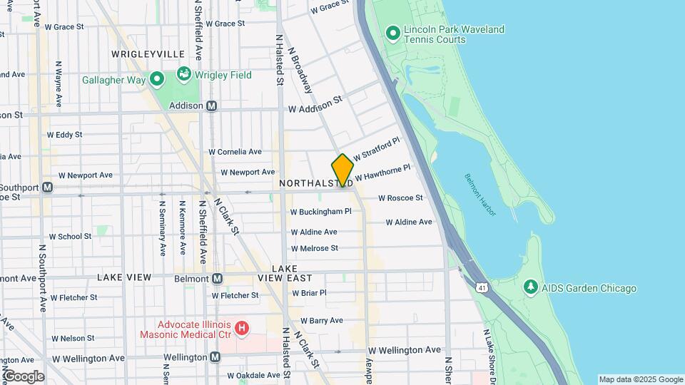 425 W Roscoe St Mapa y Detalles de la Ubicación
