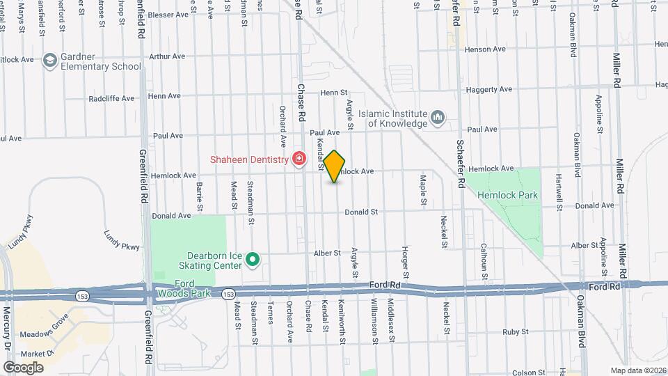 6117 Kenilworth St Map and Location Details