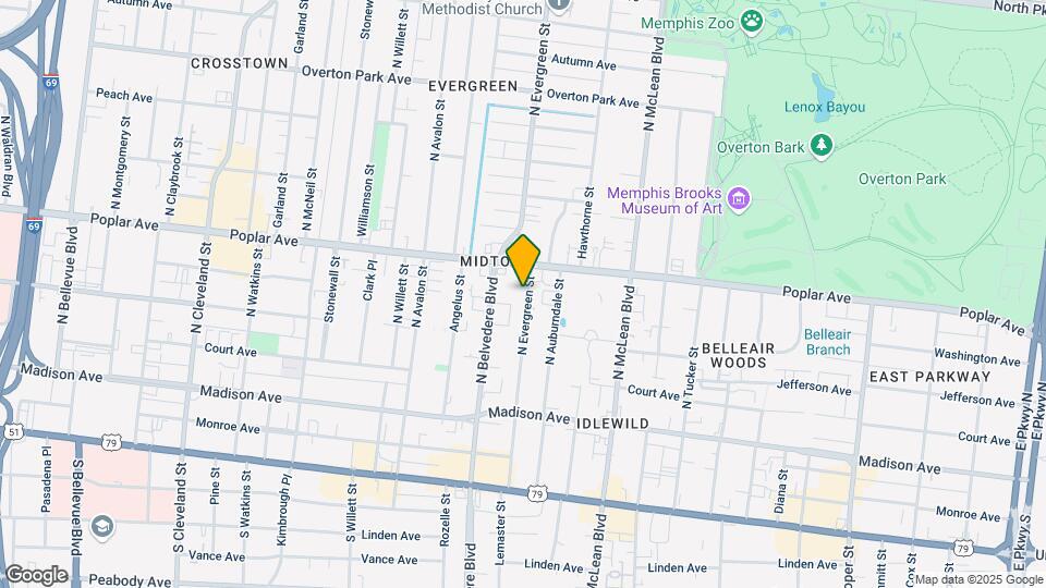 151 N Evergreen St, Unit 151 N Evergreen Map and Location Details