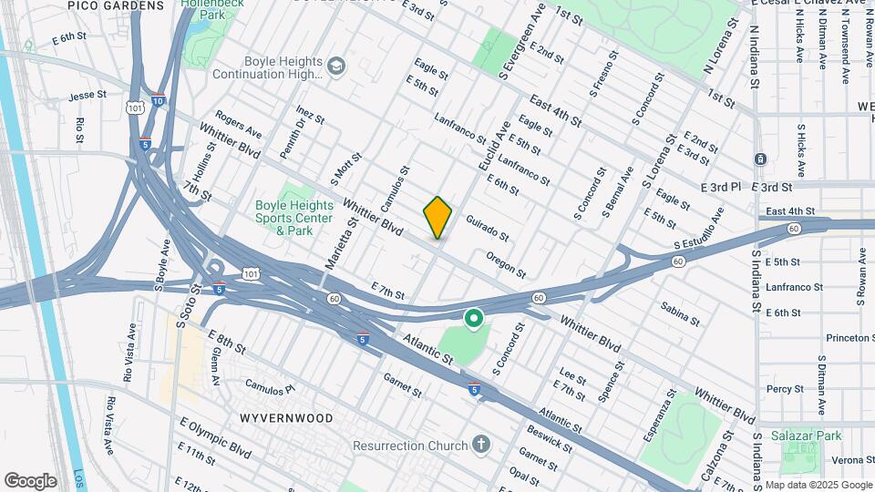 2939 Whittier Blvd Map and Location Details