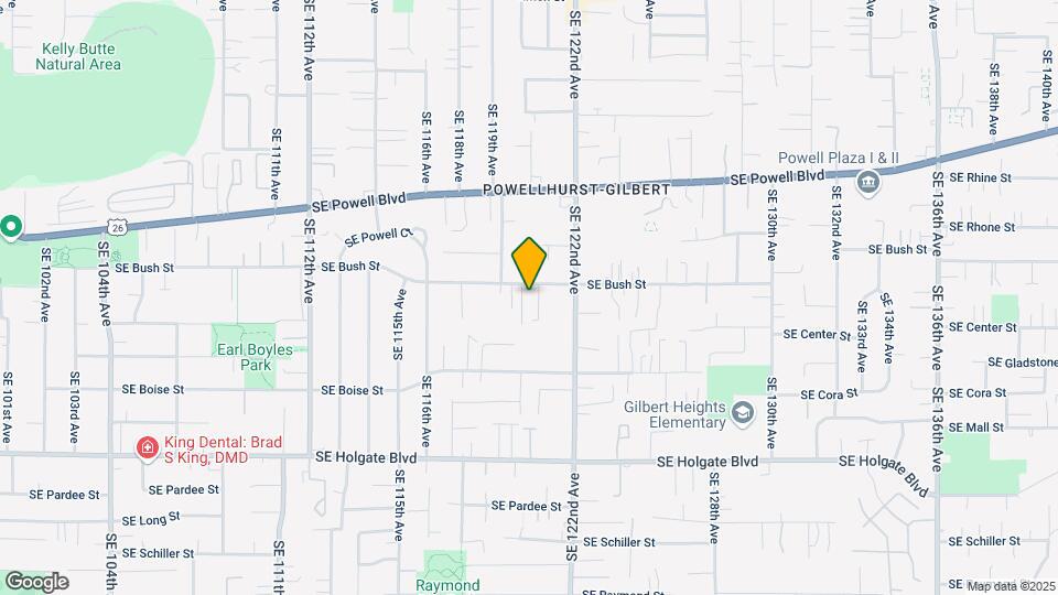 12018 SE Bush St Map and Location Details