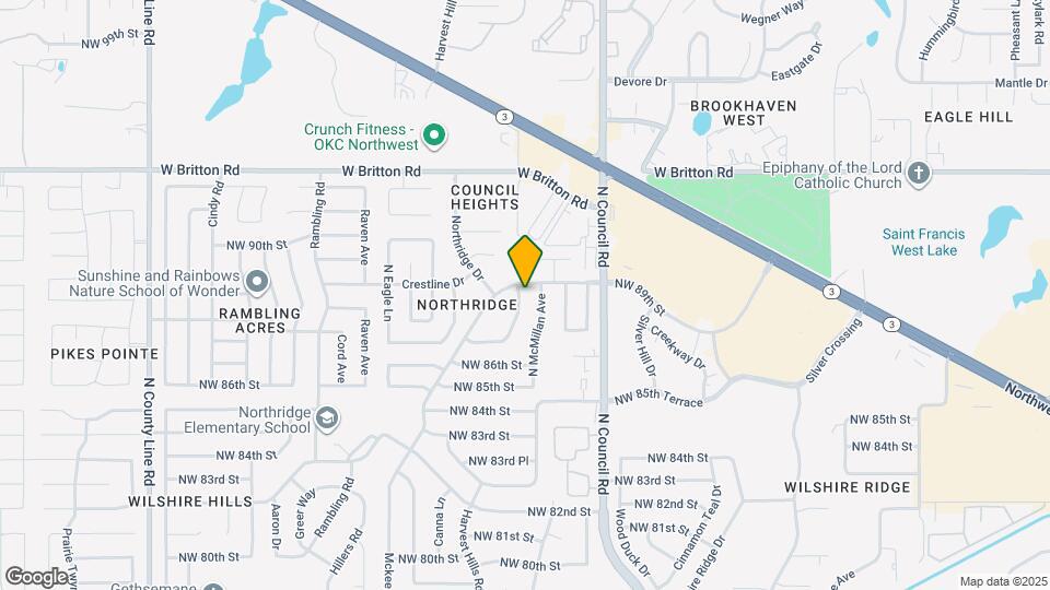 8916 Northridge Terrace Map and Location Details
