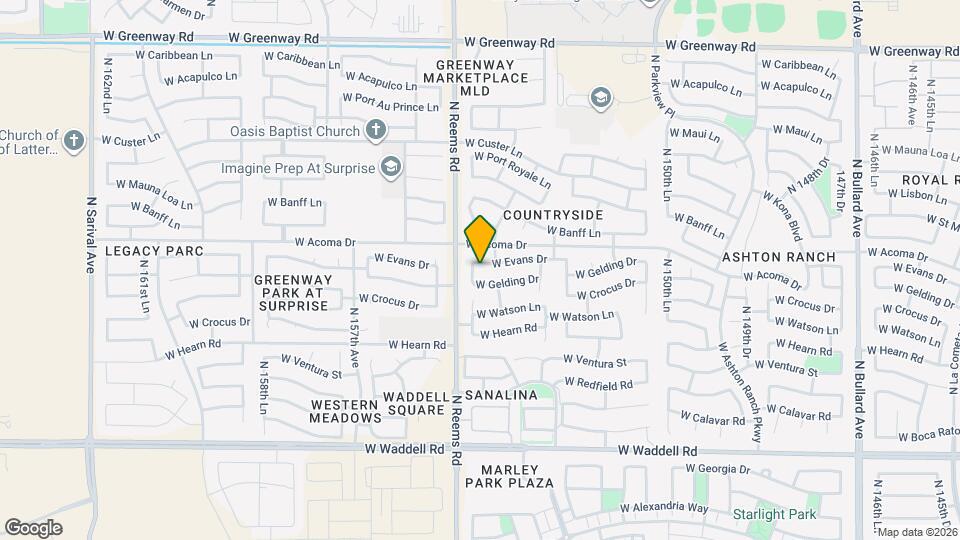 15447 W Evans Dr Map and Location Details