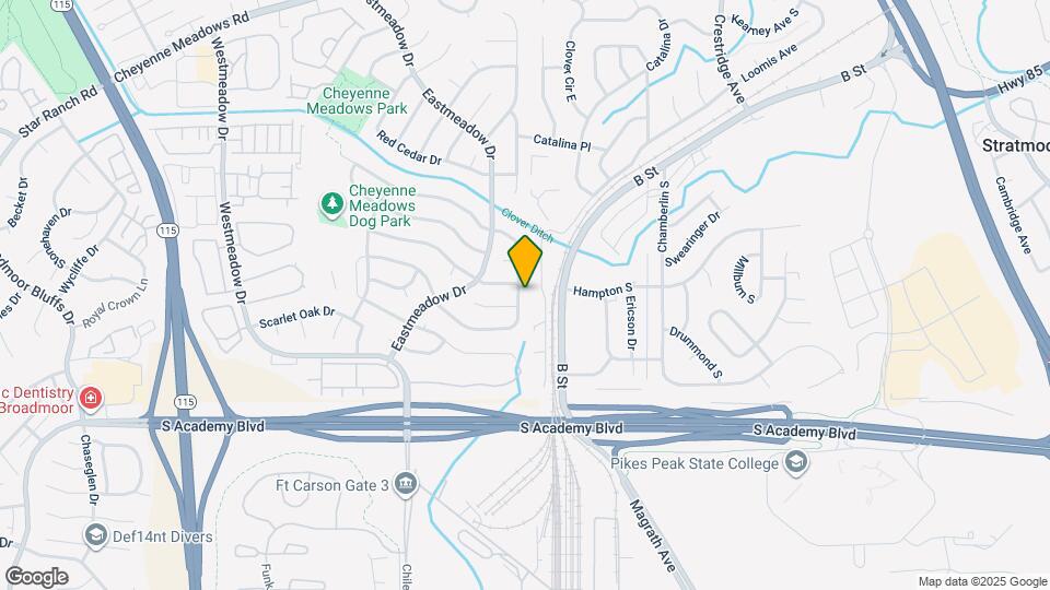 1743 S Canoe Creek Dr Map and Location Details