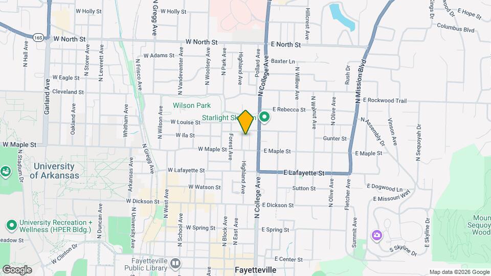 558 Highland Ave Map and Location Details