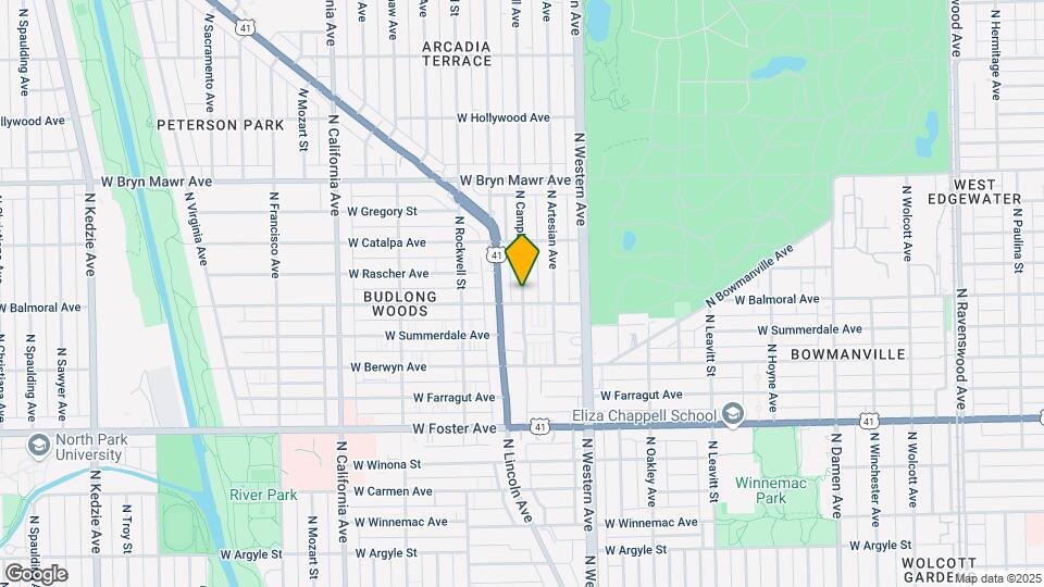5412 N Campbell Ave Map and Location Details