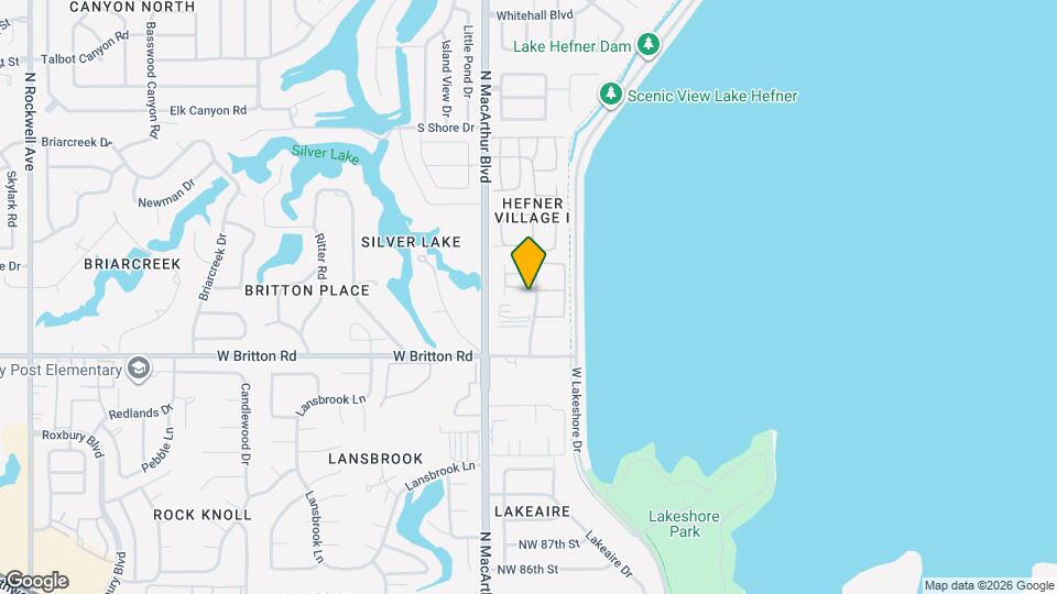 9605 Hefner Village Blvd Map and Location Details