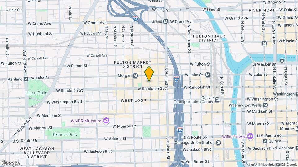 154 N Peoria St Mapa y Detalles de la Ubicación