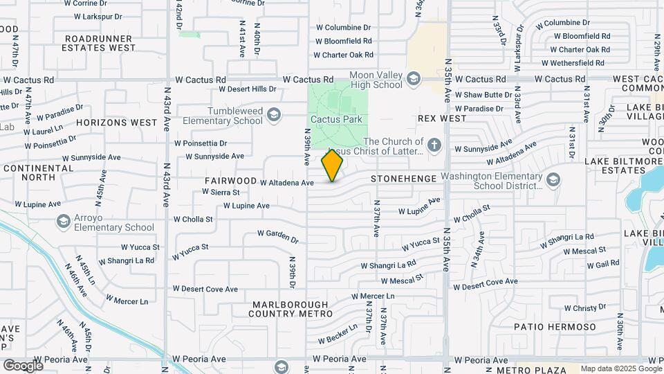 3821 W Altadena Ave Map and Location Details