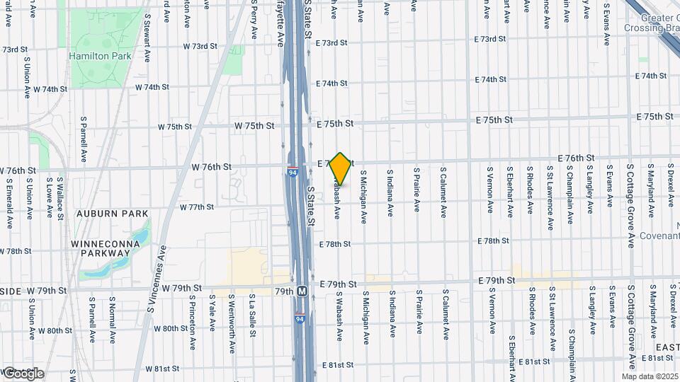 7643 S Wabash Ave-Unit -2 Map and Location Details