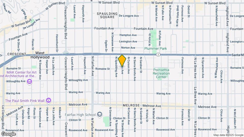 7707 Romaine St, Unit 4 Mapa y Detalles de la Ubicación