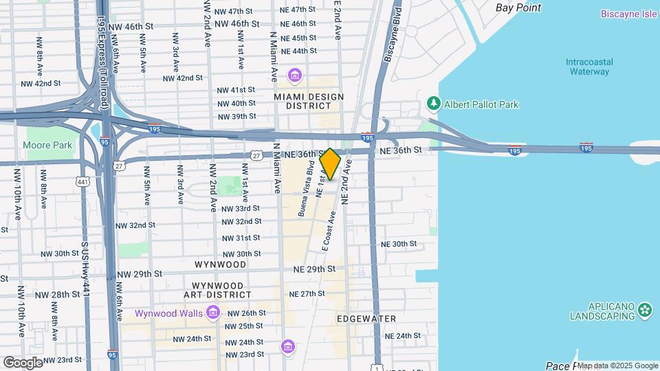 121 NE 34th St Map and Location Details
