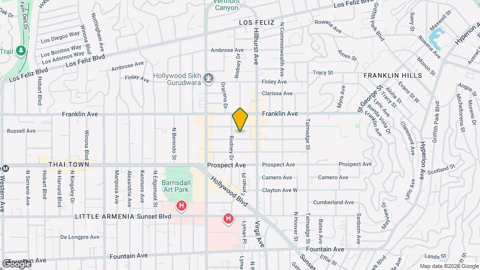4541 1/2 Melbourne Ave, Unit 5 Map and Location Details