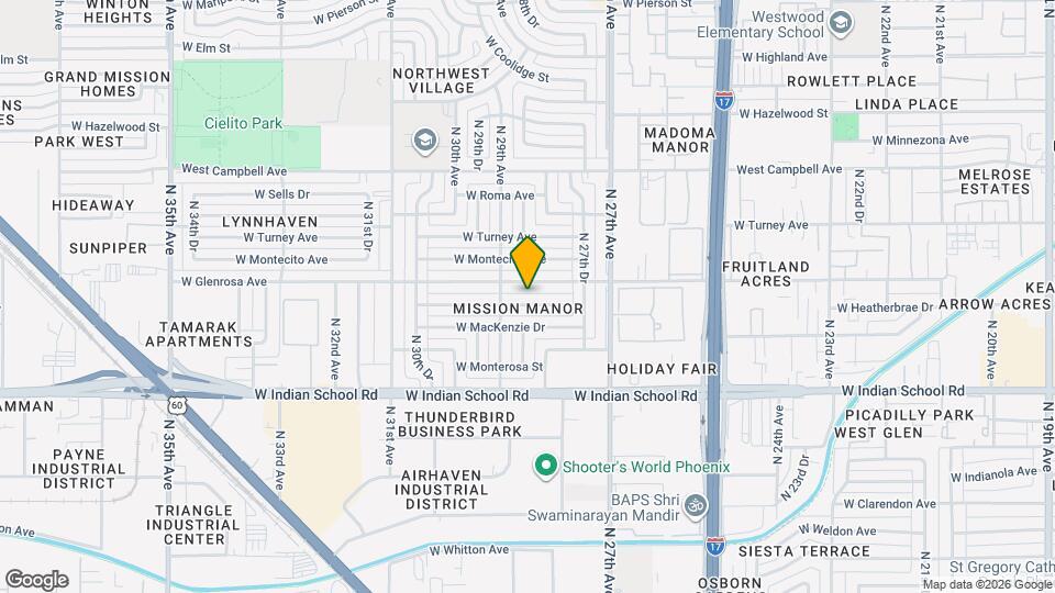 2818 W Heatherbrae Dr Mapa y Detalles de la Ubicación