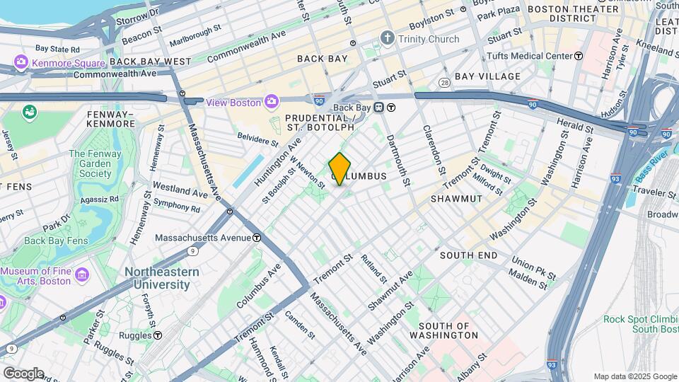 469 Columbus Ave, Unit South End Map and Location Details