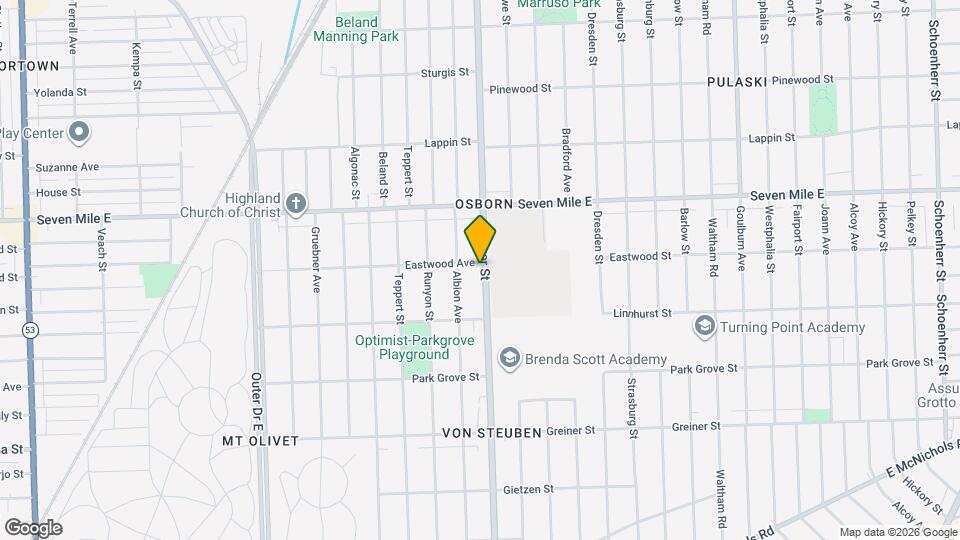 18711 Hoover St Map and Location Details