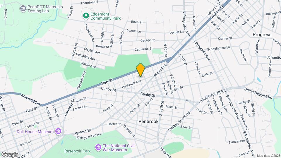2626 Penbrook Ave Map and Location Details