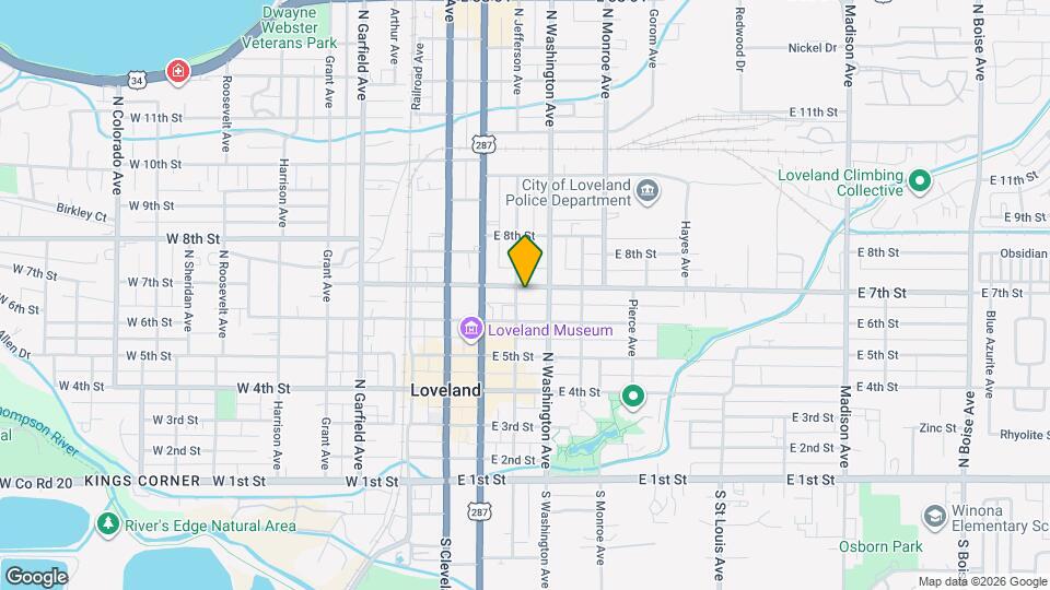 412 E 7th St Map and Location Details