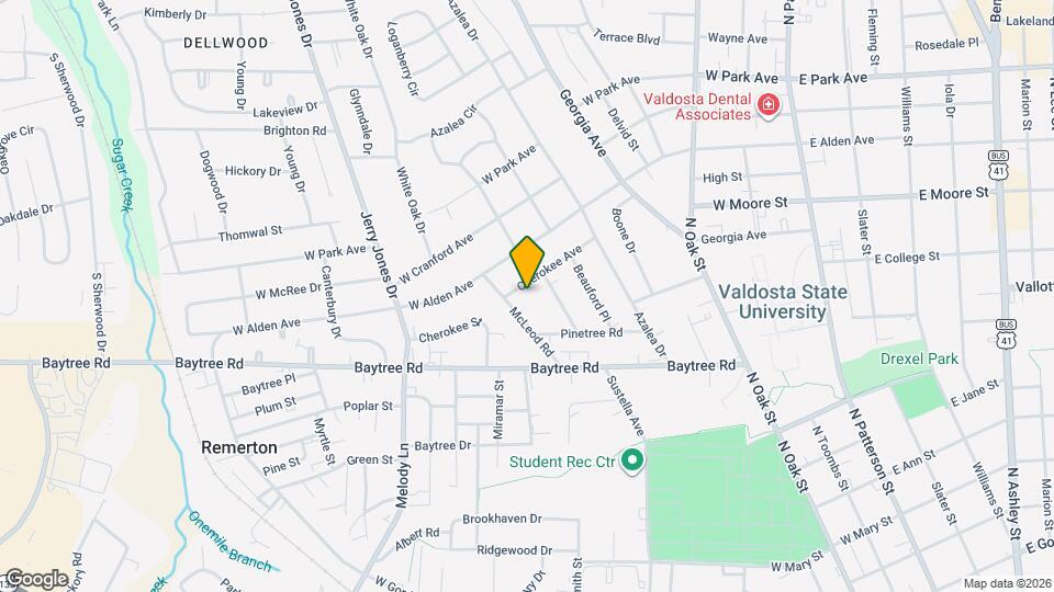 807 Cherokee Ave Map and Location Details