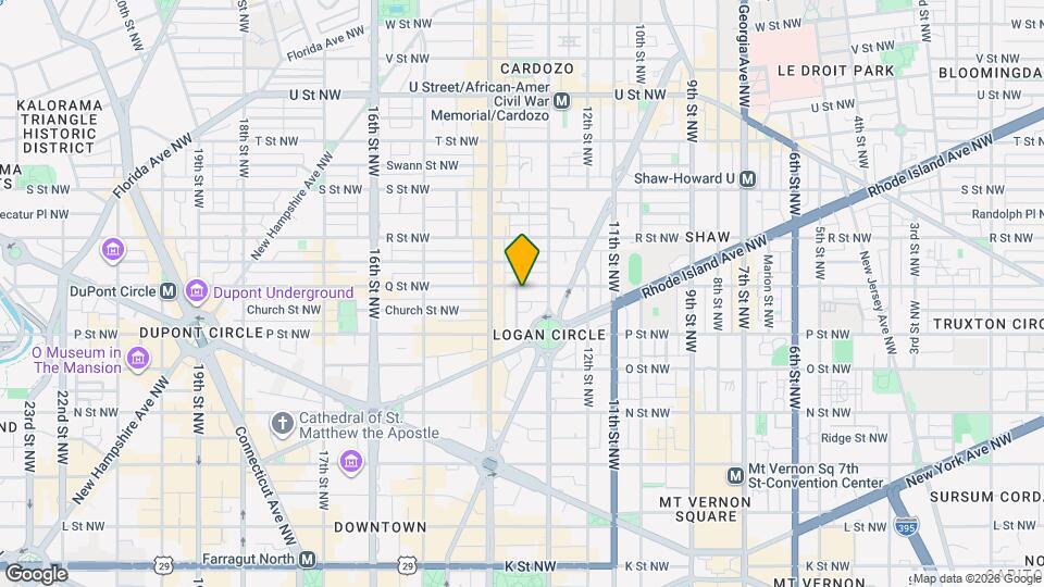 1324 Q St NW-Unit -A Map and Location Details