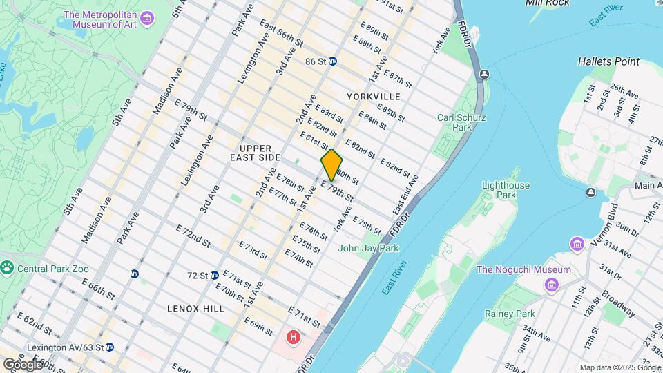 435 E 79th St Map and Location Details