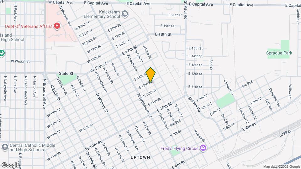 317 E 13th St Map and Location Details