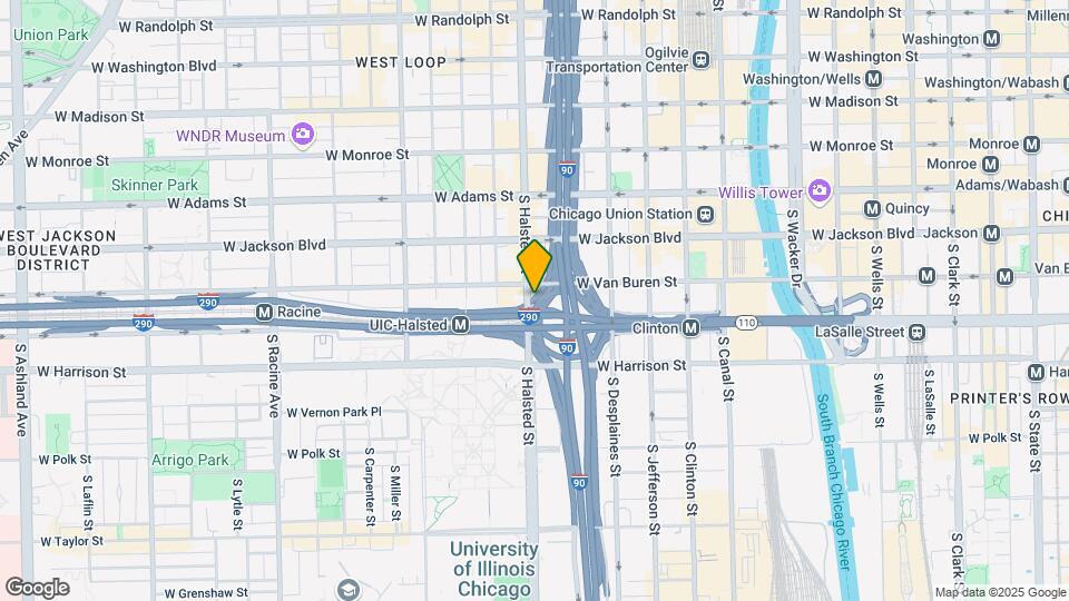 413 S Halsted St Map and Location Details