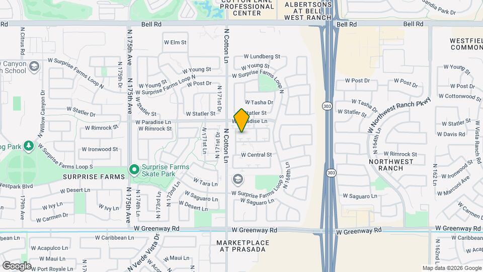 17036 W Marshall Ln Mapa y Detalles de la Ubicación