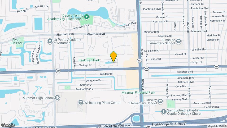 3026 E Missionwood Cir Map and Location Details