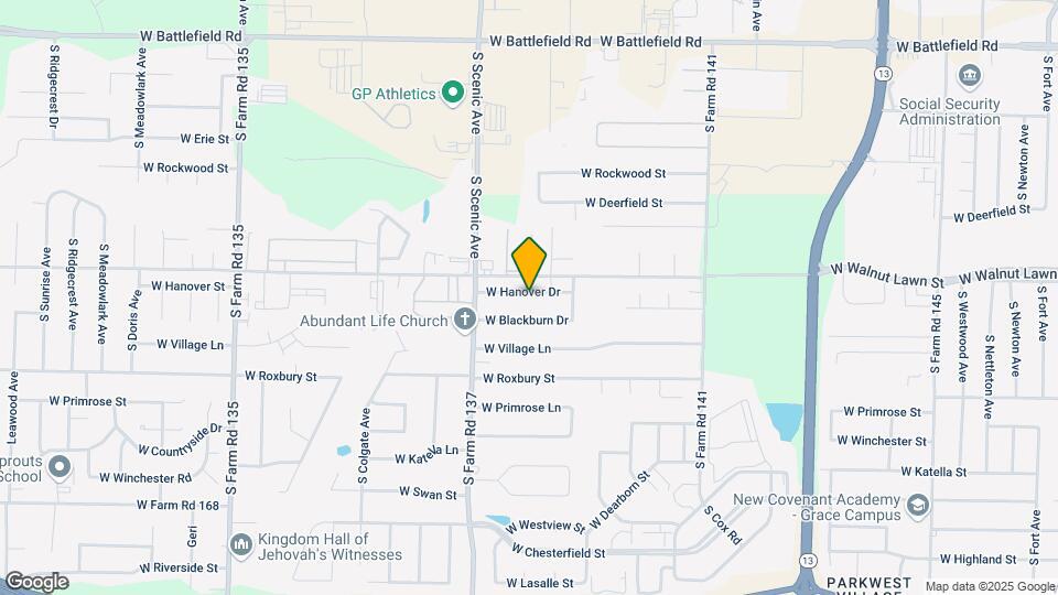 2608 W Hanover Dr Map and Location Details